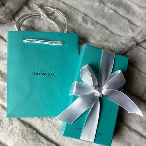 Authentic Tiffany polishing cloth new in box with bag.
